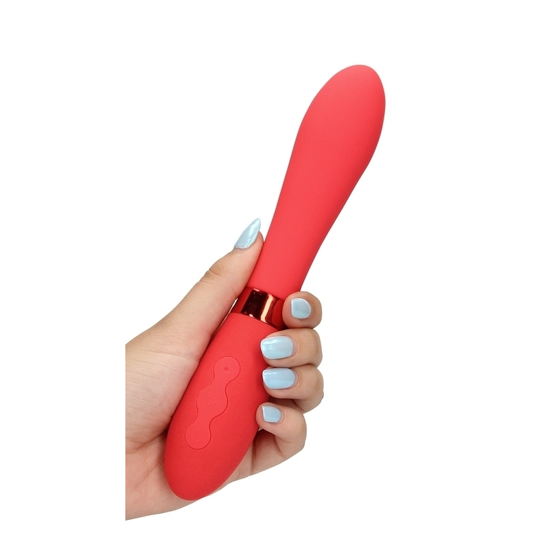 vibromasseur smooth line 11 x 34 cm rouge 7