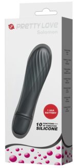 vibromasseur solomon pretty love 9 x 28 cm noir 1