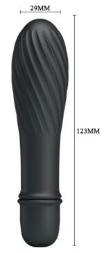 vibromasseur solomon pretty love 9 x 28 cm noir 5