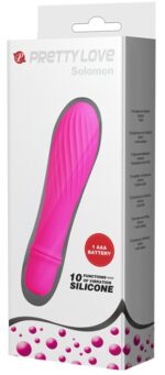 vibromasseur solomon pretty love 9 x 28 cm rose 1