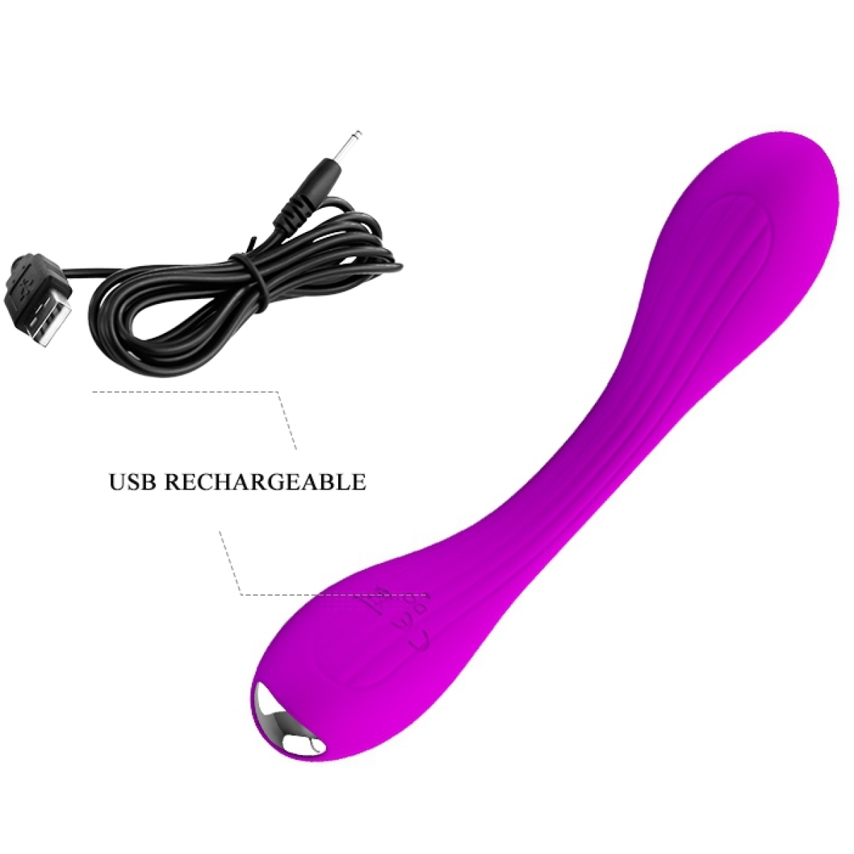 vibromasseur souple yedda pretty love 17 x 27 cm violet 6