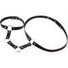 waist belt strap with collar black 1