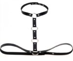 waist belt strap with collar black