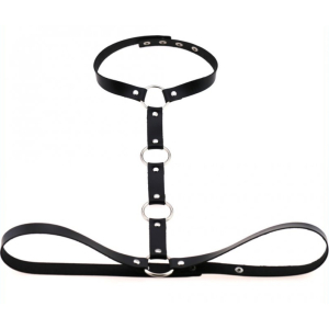 waist belt strap with collar black