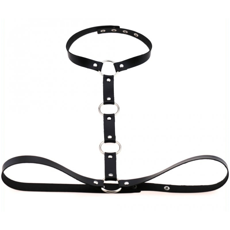 waist belt strap with collar black