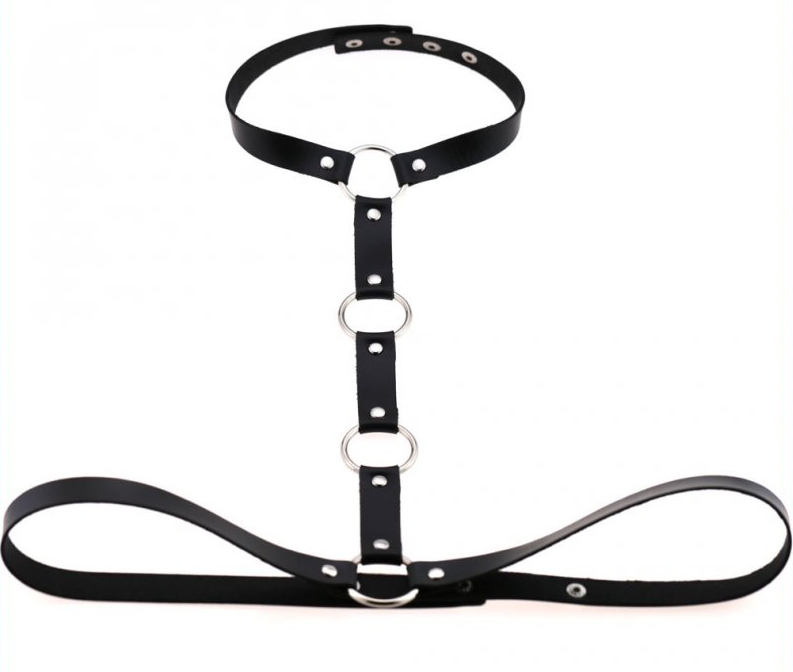 waist belt strap with collar black