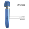 wand colorfull 24cm tete 48mm bleu 8