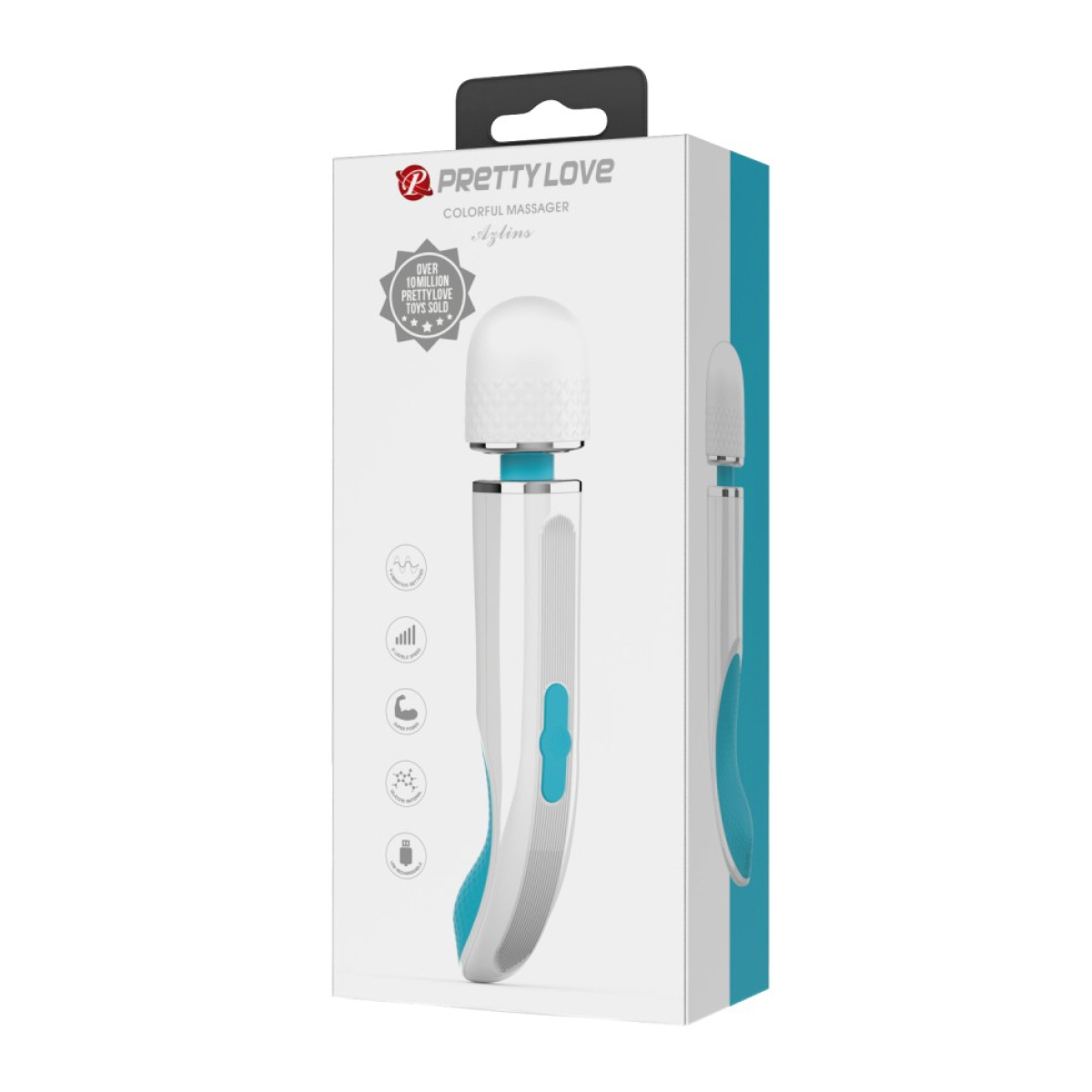 wand colorfull 24cm tete 48mm turquoise 1