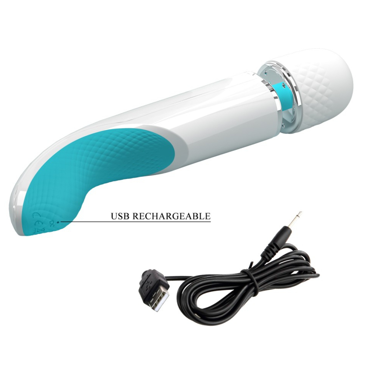 wand colorfull 24cm tete 48mm turquoise 9
