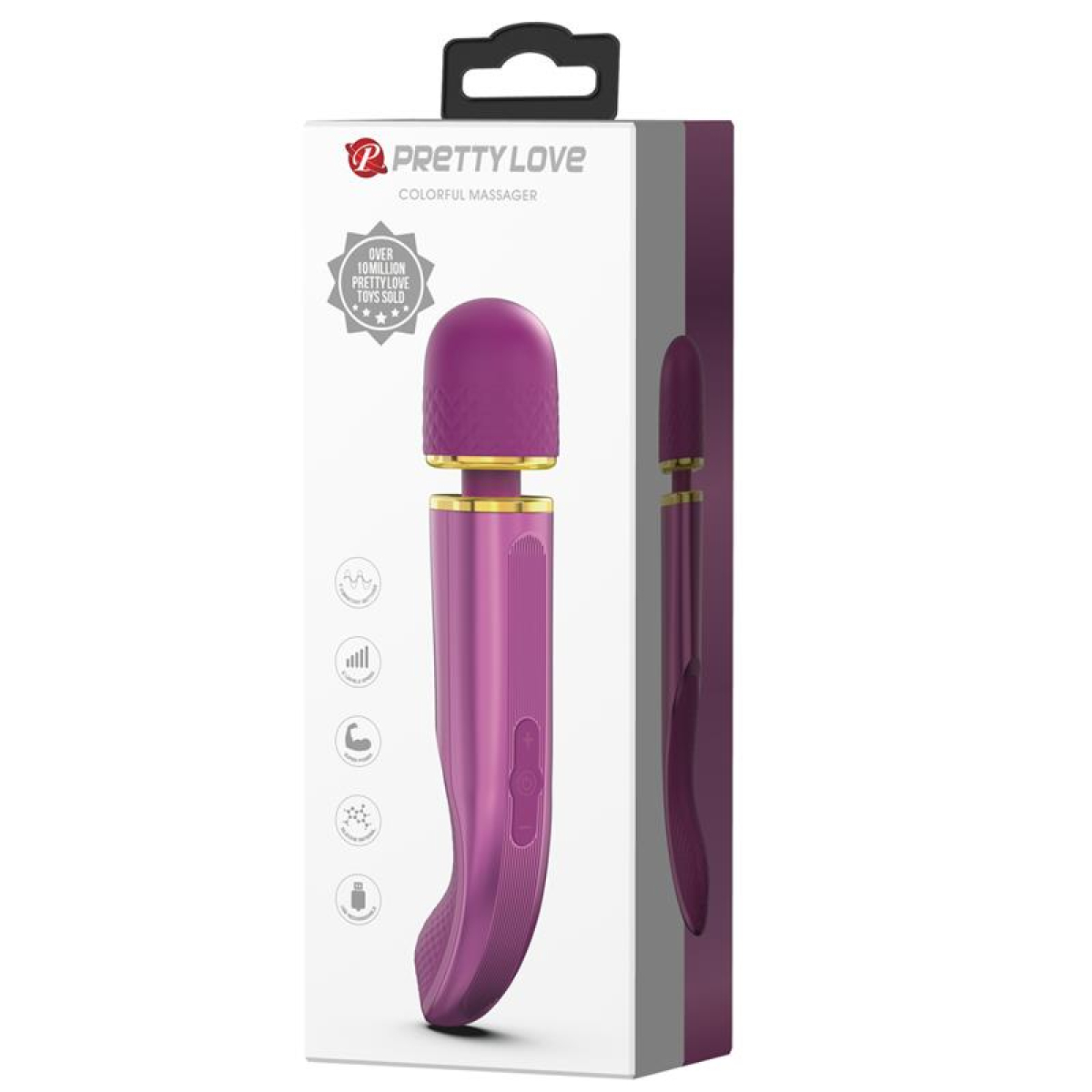wand colorfull 24cm tete 48mm violet 1