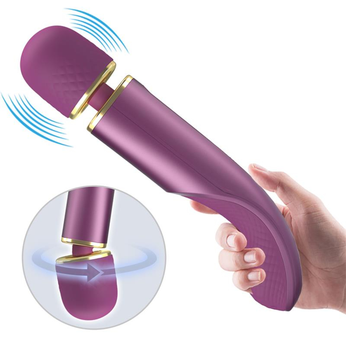 wand colorfull 24cm tete 48mm violet