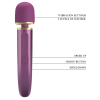 wand colorfull 24cm tete 48mm violet 8