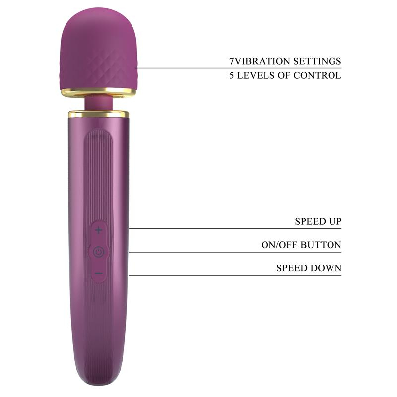 wand colorfull 24cm tete 48mm violet 8
