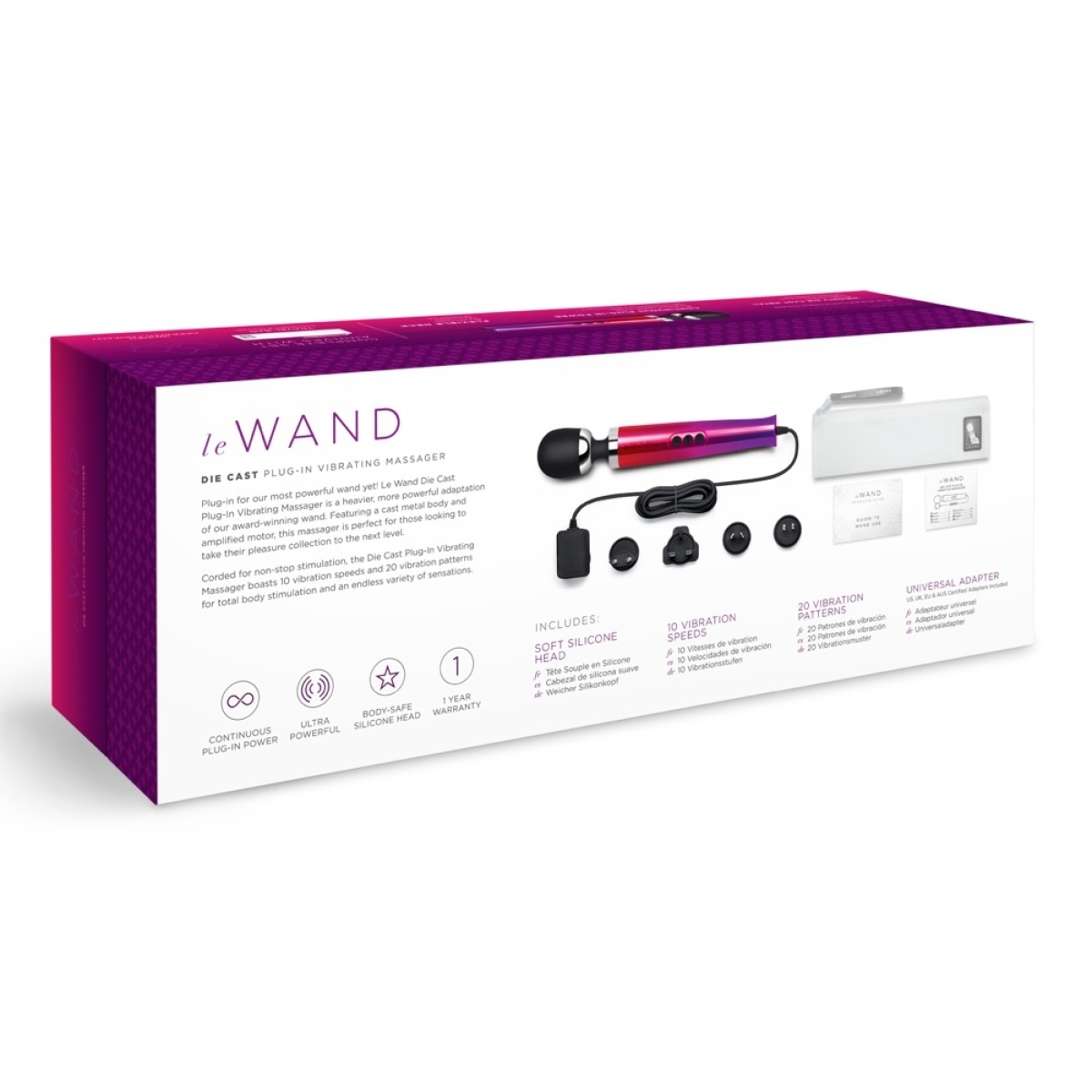 wand die cast plug in 29cm tete 51mm ombre 7