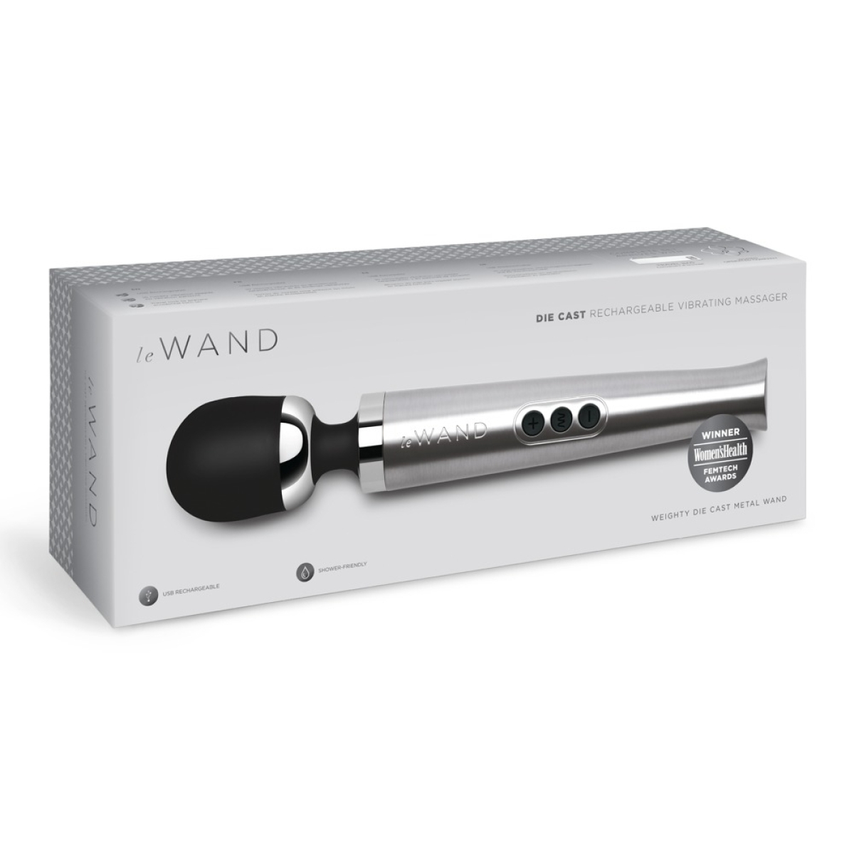 wand die cast rechargeable 29cm tete 51mm gris 1