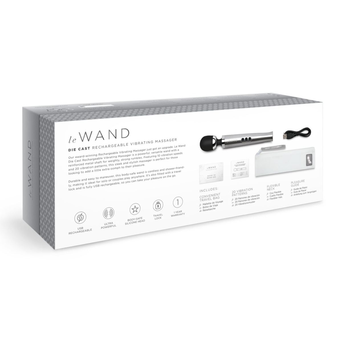 wand die cast rechargeable 29cm tete 51mm gris 2