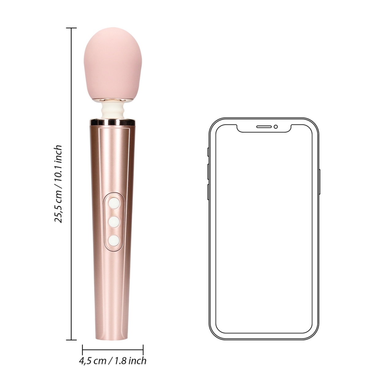 wand eggsy tete 49 mm rose 5