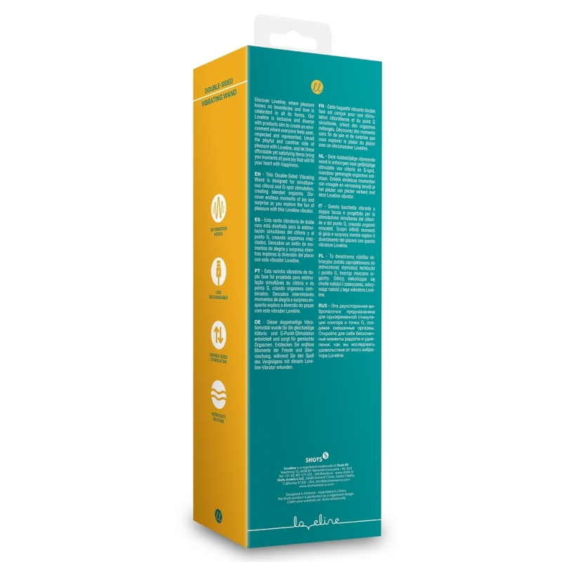 wand et vibro doublesided 10 x 34cm 2