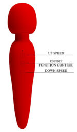 wand meredith 215cm tete 50mm rouge 3