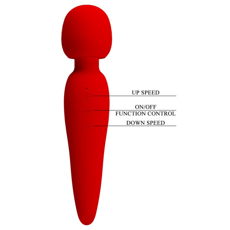 wand meredith 215cm tete 50mm rouge 3