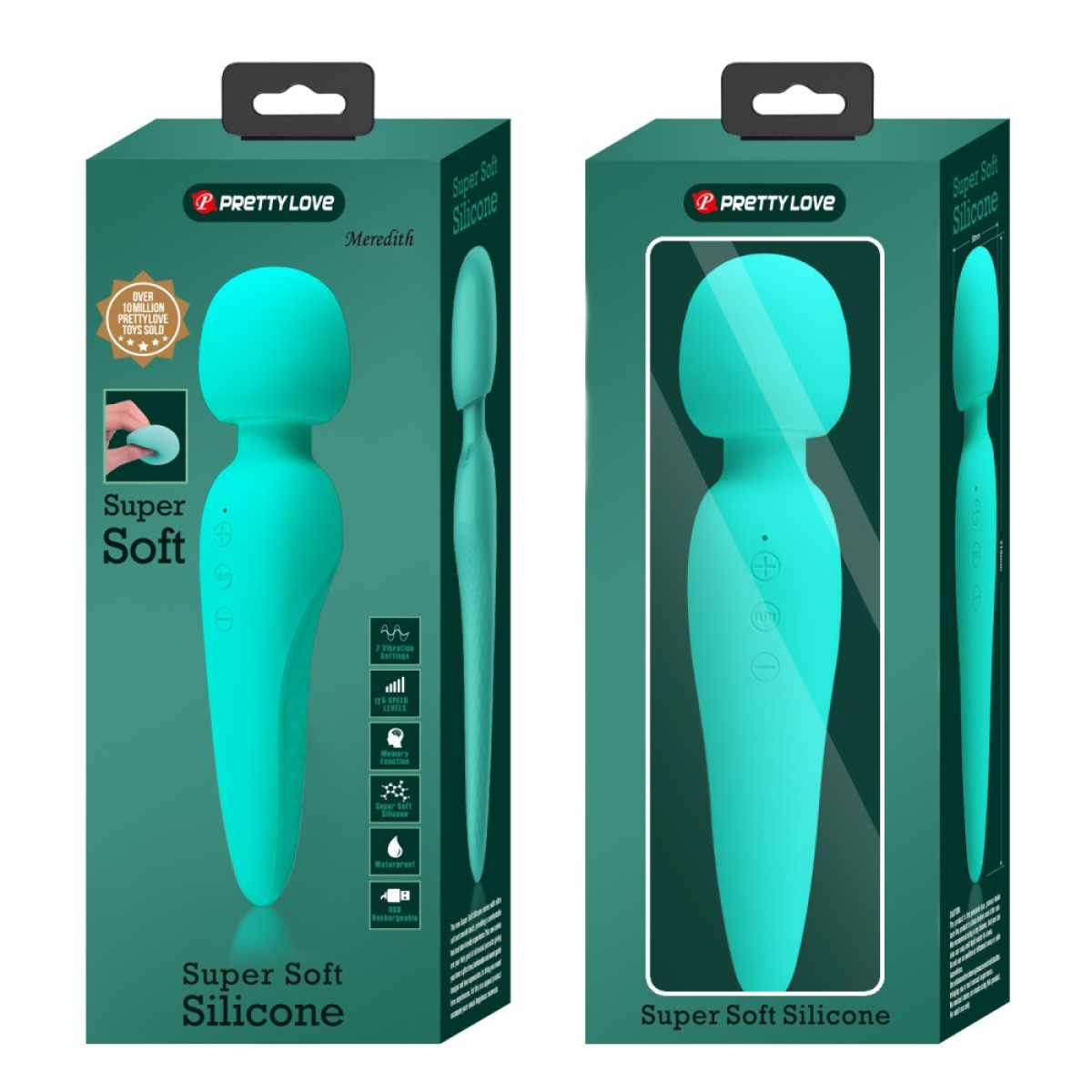 wand meredith 215cm tete 50mm turquoise 1
