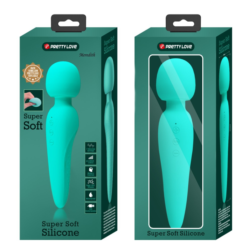 wand meredith 215cm tete 50mm turquoise 1