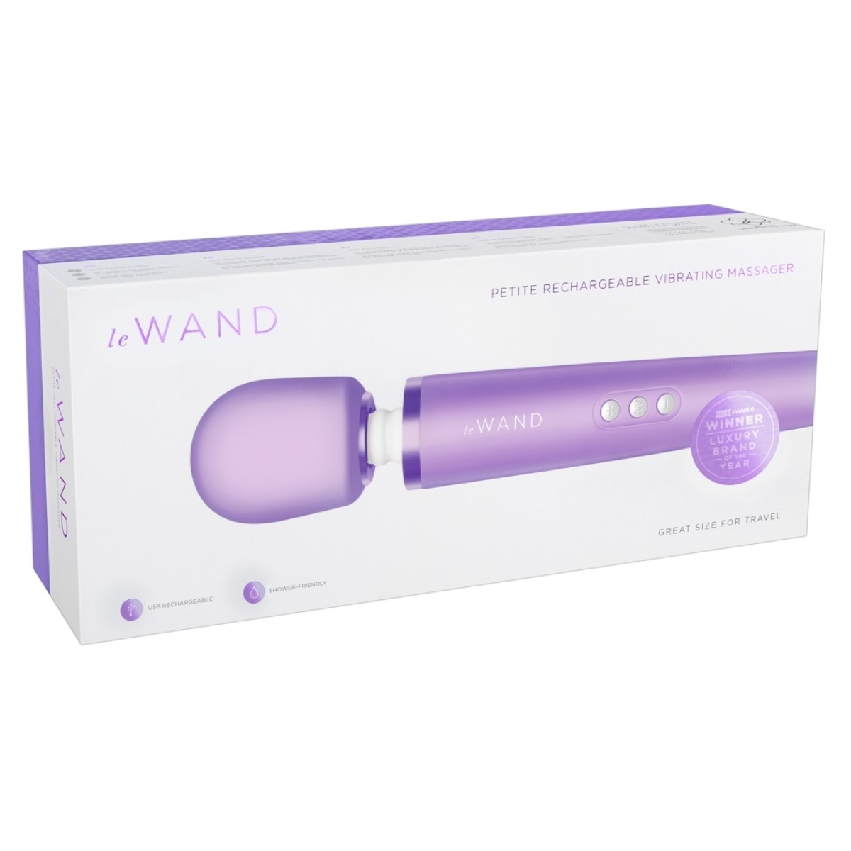 wand petite 25cm tete 47mm violet 1
