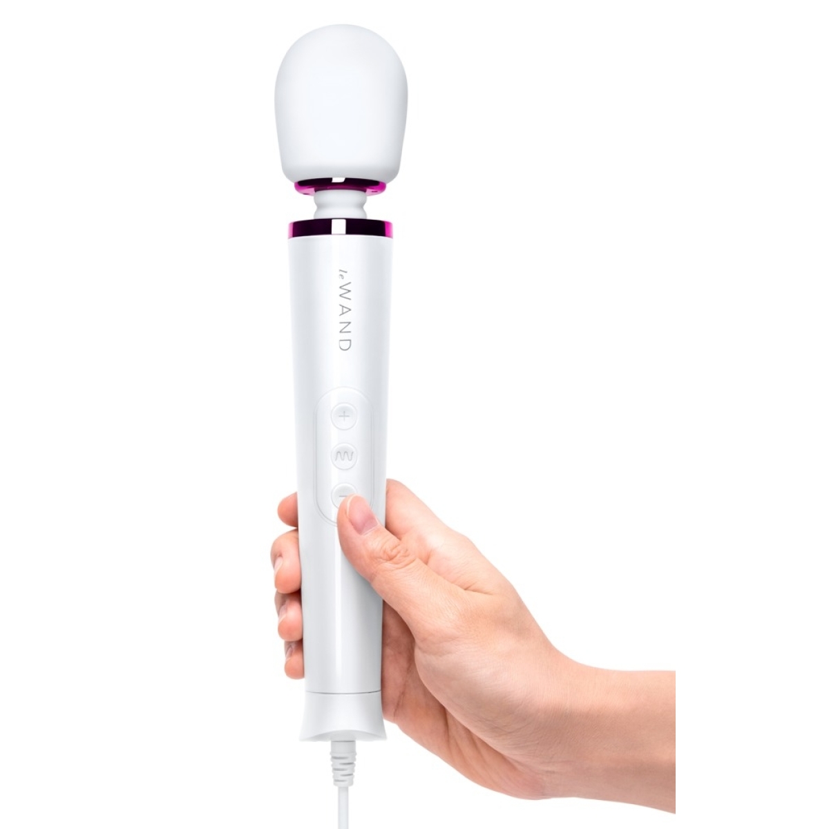 wand powerful petite plug in 25cm tete 47mm blanc 2