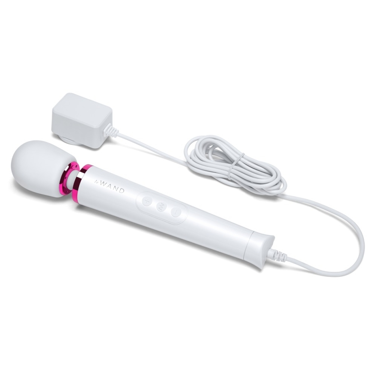 wand powerful petite plug in 25cm tete 47mm blanc 3