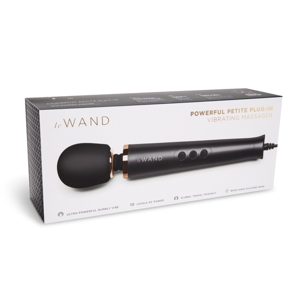 wand powerful petite plug in 25cm tete 47mm noir 1