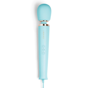 wand powerful plug in 34cm tete 62mm bleu ciel