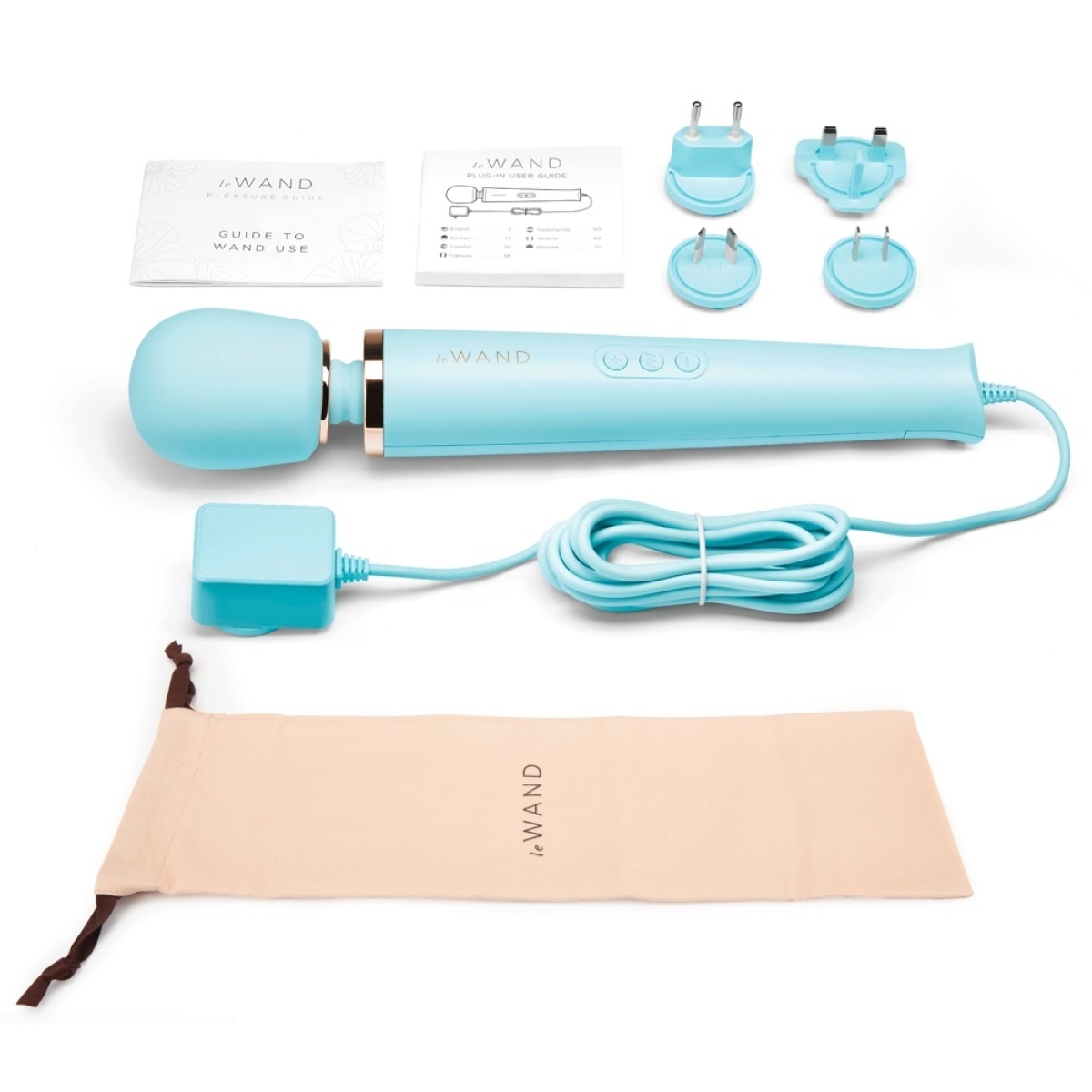 wand powerful plug in 34cm tete 62mm bleu ciel 6