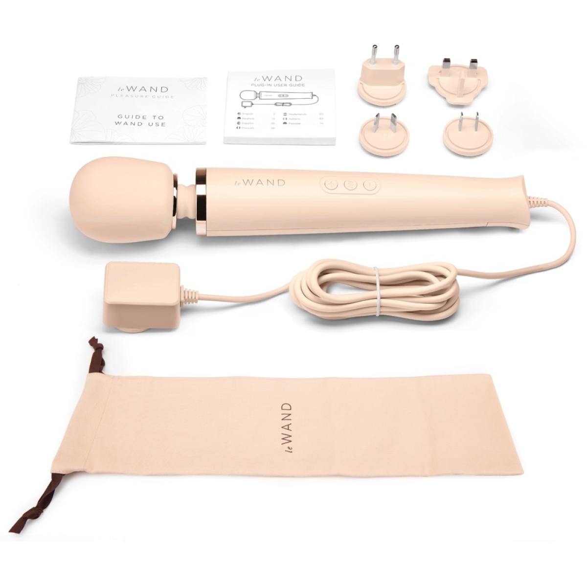 wand powerful plug in 34cm tete 62mm creme 6