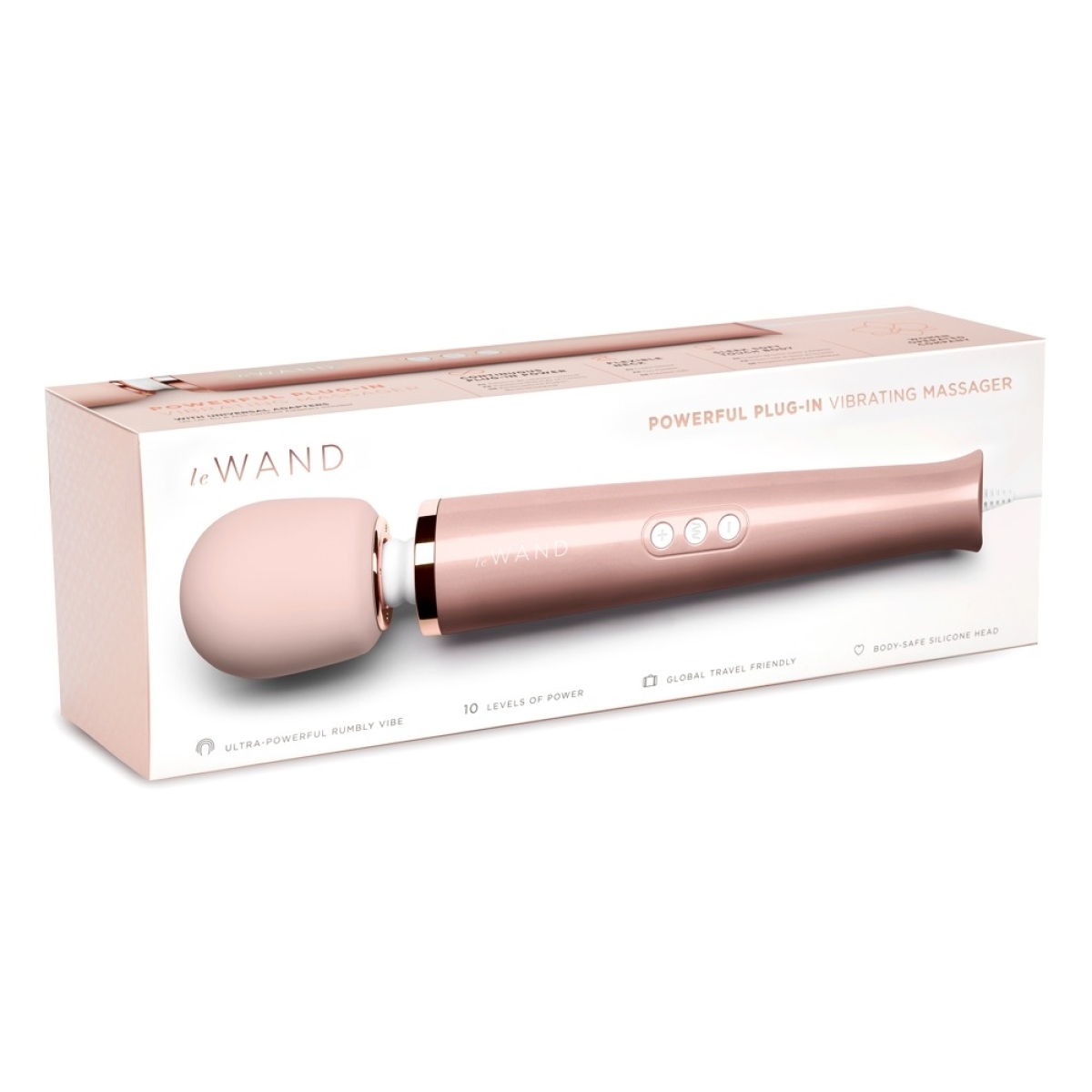 wand powerful plug in 34cm tete 62mm rose gold 1