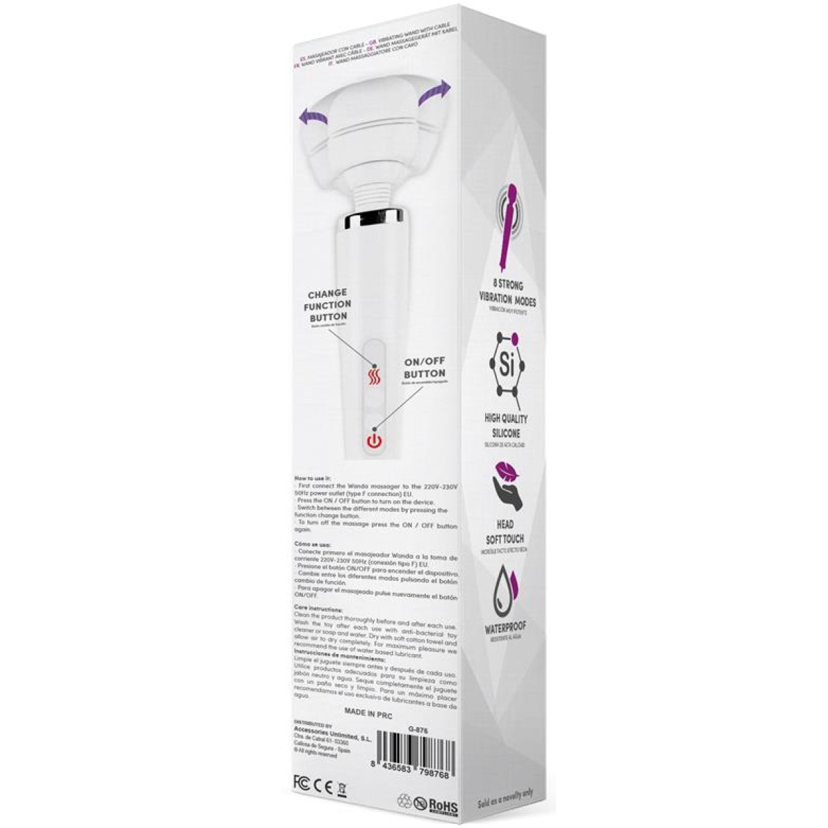wand puissant wanda 8 vibrations blanc 3