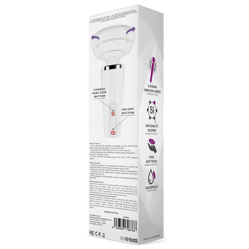 wand puissant wanda 8 vibrations blanc 3