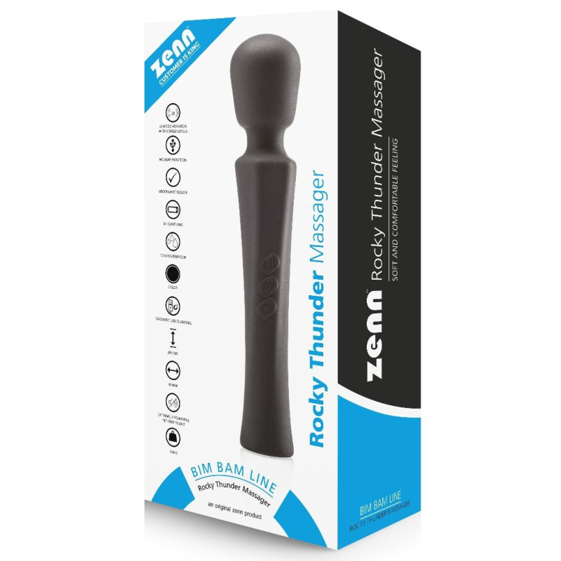 wand rocky thunder 21cm tete 43mm 1