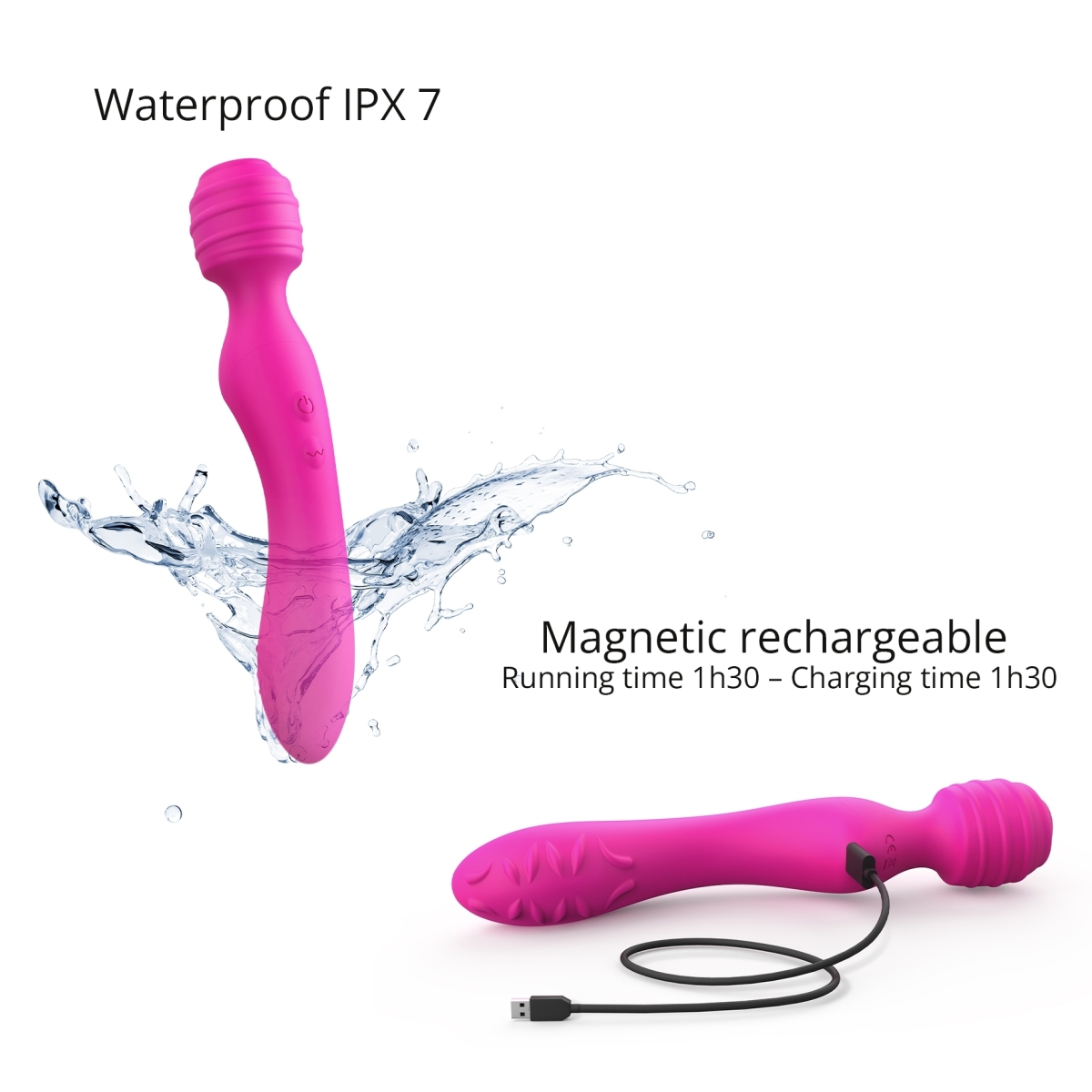 wand twist 12 x 35cm rose 3