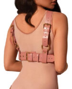 women body bra harness pink 1