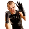 wrist rubber gloves black