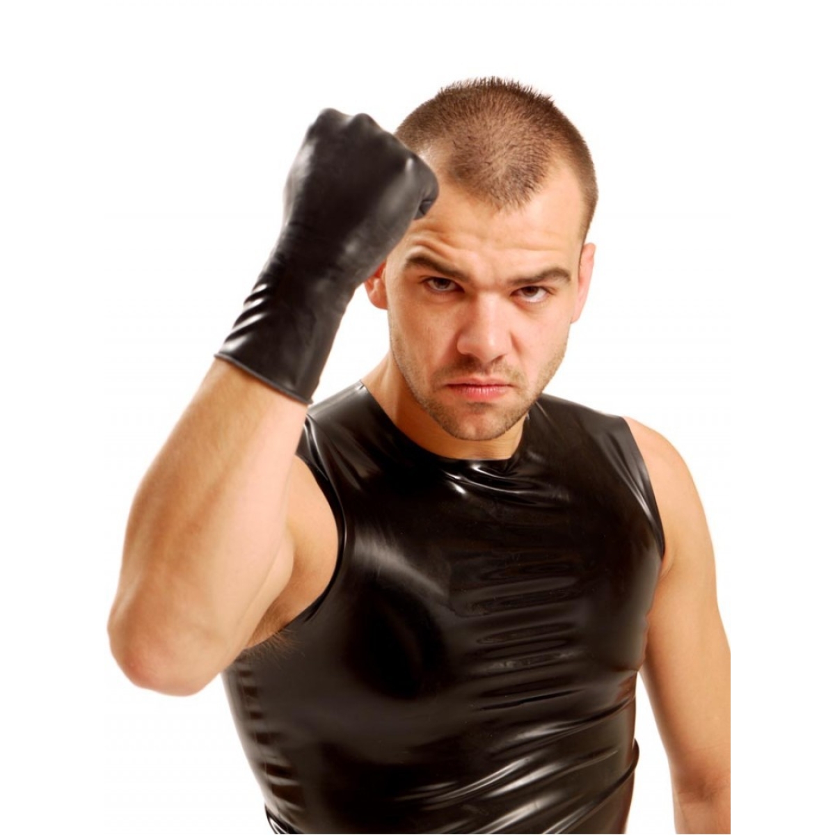 wrist rubber gloves black 2