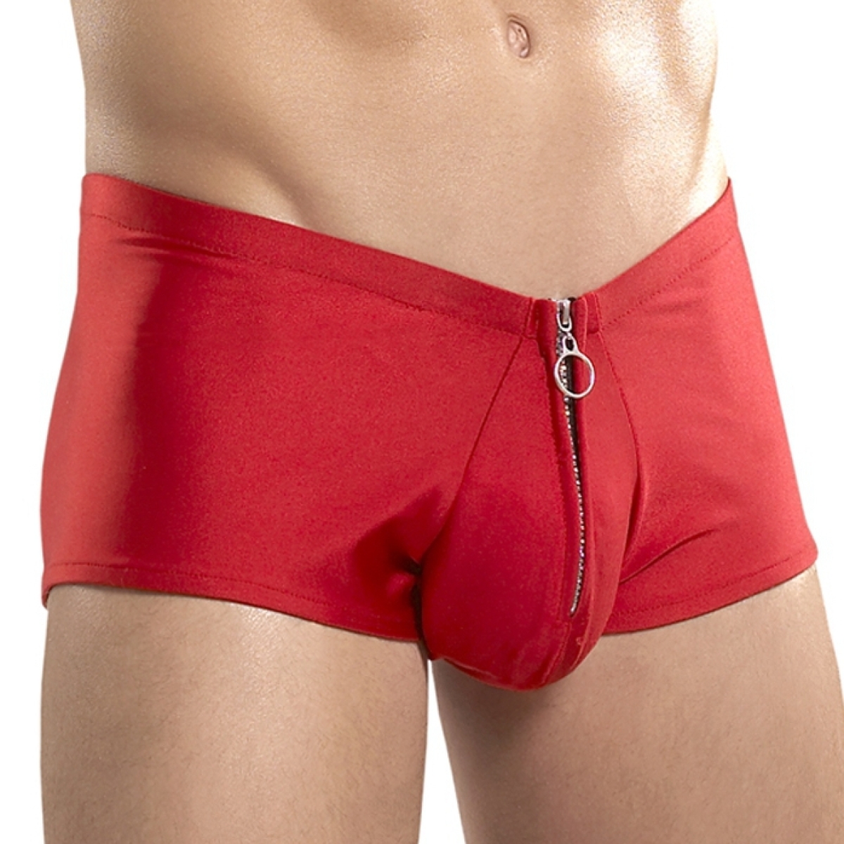 zipper short red 1
