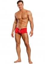 zipper short red 2